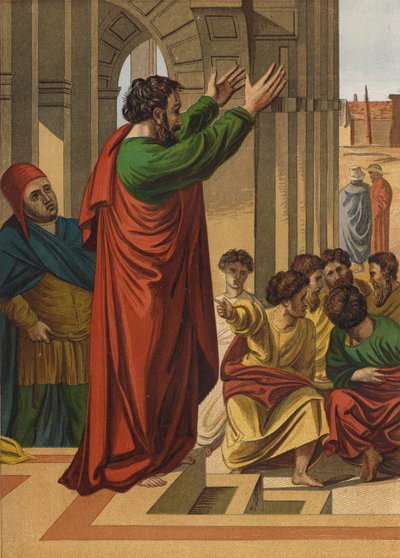 Paul Preaching in Athens by after Raphael
